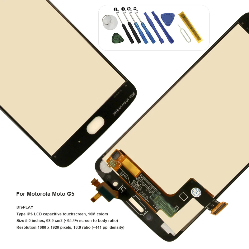 Для motorola Moto G5 XT1672 XT1670 XT1676 ЖК-дисплей кодирующий преобразователь сенсорного
