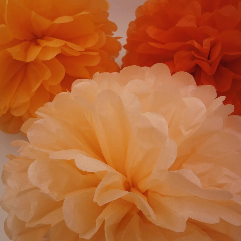 5 шт./лот 10 см 15 папиросная бумага pom poms бумажные шары для свадебного украшения дня