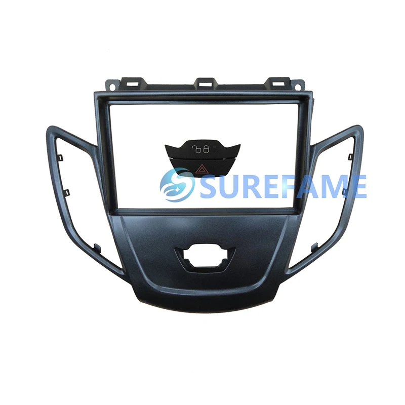 Двойной Din Facia для Ford Fiesta 2008+ с переключателем Радио DVD стерео CD панель приборная панель комплект отделка лицевая, приборная панель Рамка адаптер комплекты