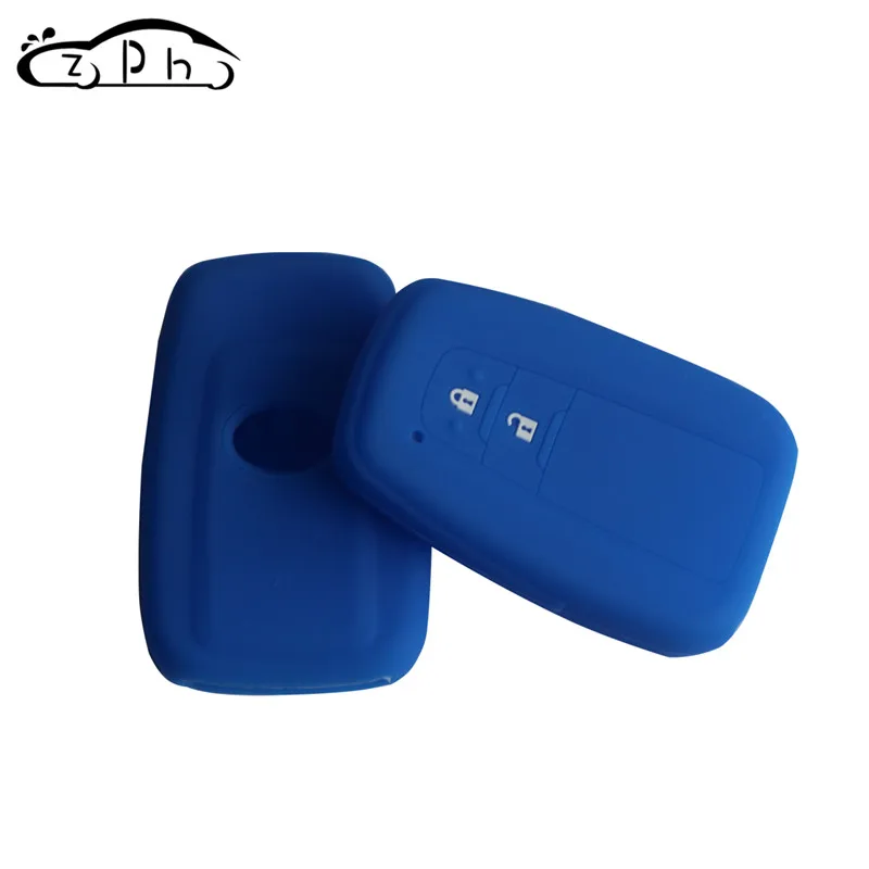 Силиконовые чехлы для ключей с 2 кнопками чехол брелок Toyota Camry 2017 2018 CHR CH R Prius Corolla