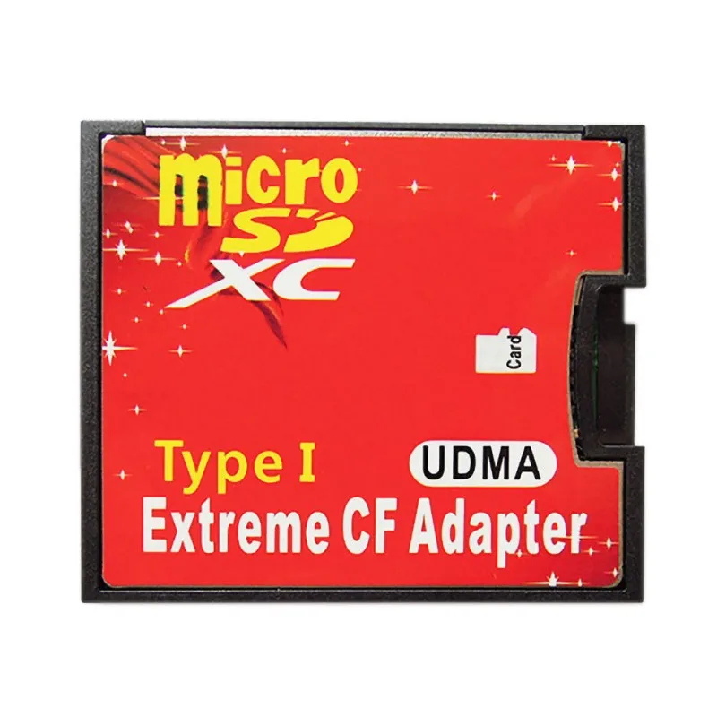 CHIPAL высокое качество красный двойной слот SD Micro SDHC SDXC TF для CF адаптер MicroSD