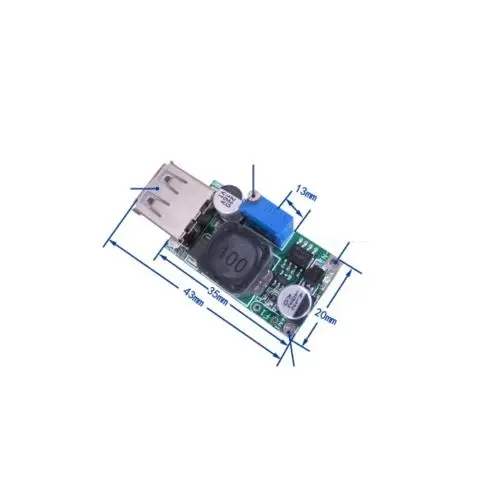 1 шт. Встроенный преобразователь 3 в до 5 В 9 2 А USB модуль с повышением выходного