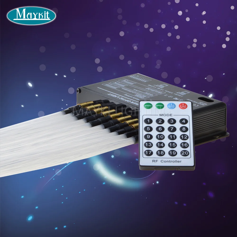 Maykit оптовая продажа доступный светодиодный волоконно оптический проектор DMX 512