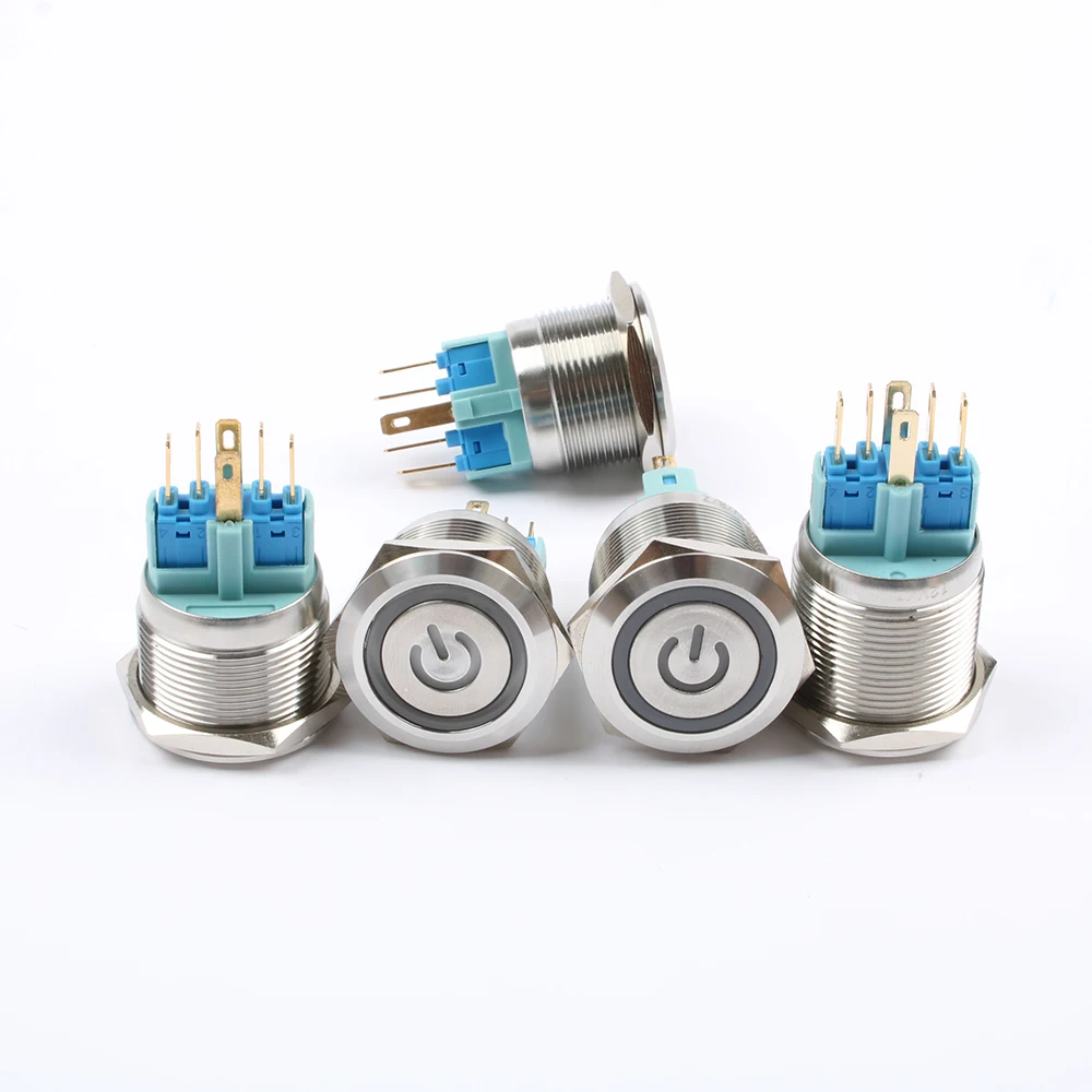 Светильник с кнопкой освещения 22 мм водонепроницаемый переключатель фиксация