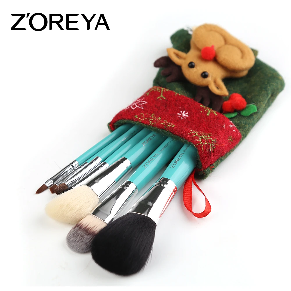 Zoreya 7 шт. набор кистей для макияжа Красочные Косметика Make Up Кисти Румяна Основа