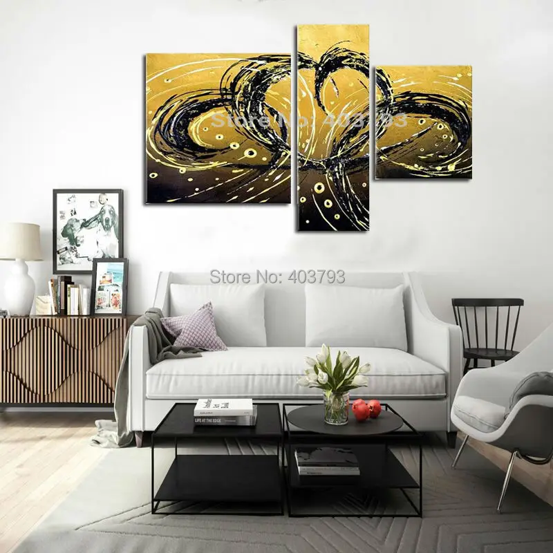 MODERN ABSTRACT HUGE LARGE CANVAS ART OIL PAINTING abstract Double phoenix fly no framed | Painting &amp Calligraphy