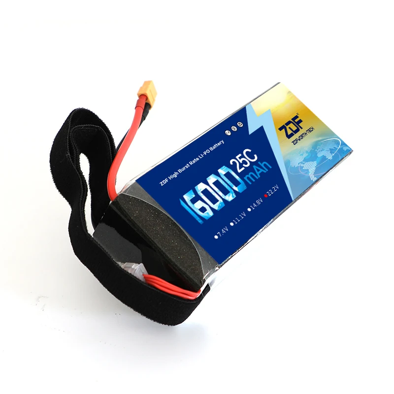 ZDF 4 шт./лот 6S 16000 мАч 22 2 в 25C Max 50C Lipo Drone FPV Аккумулятор для квадрокоптеров вертолетов