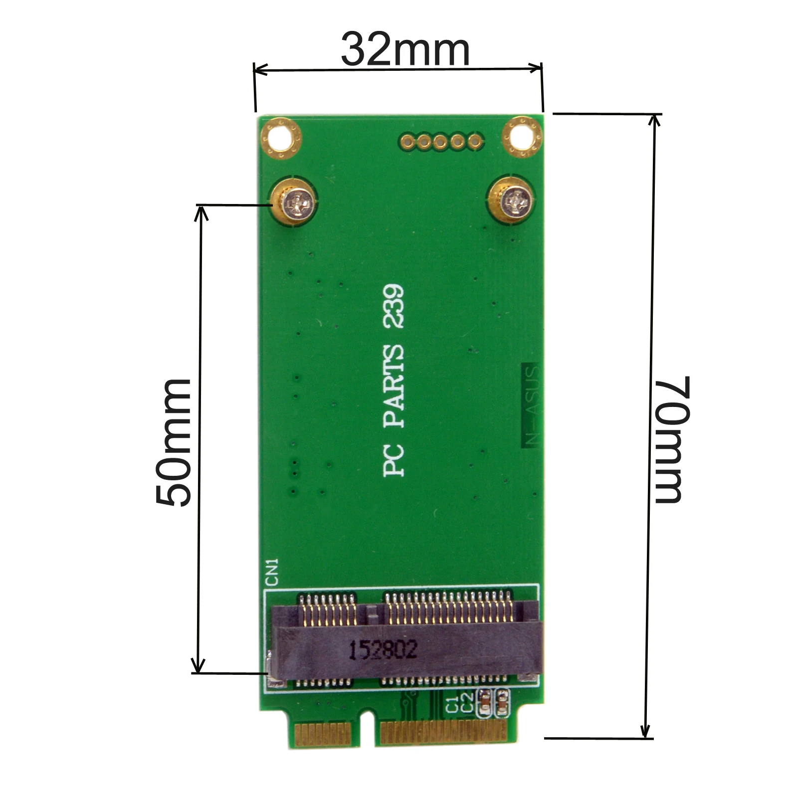 

Chenyang 3x5cm mSATA Adapter to 3x7cm Mini PCI-e SATA SSD for Asus Eee PC 1000 S101 900 901 900A T91