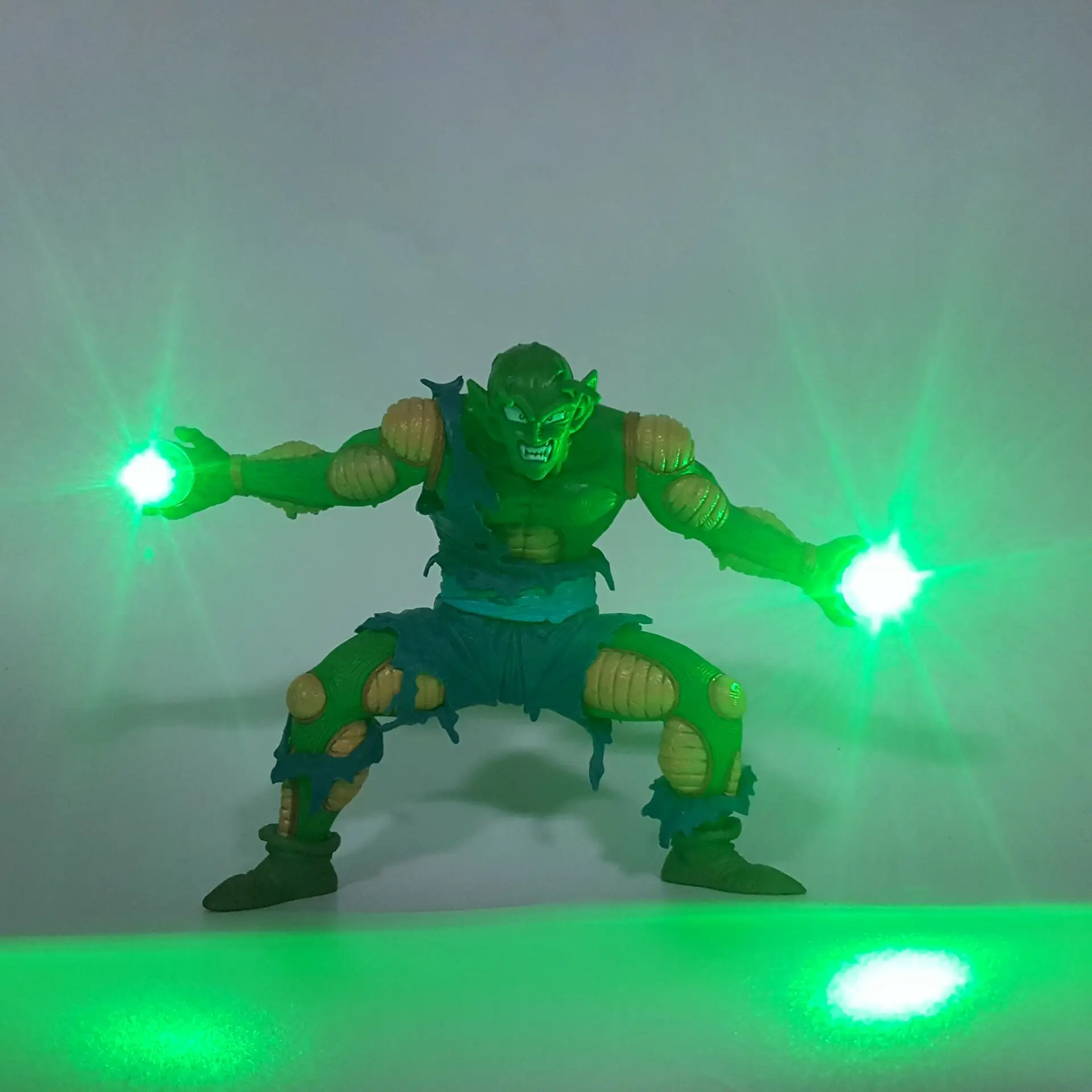 Синий Dragon Ball Z Piccolo Гоку Фриза Raditz ПВХ Модель светодиодный светильник Dragon Ball Супер Saiyan Piccolo Goku фигурка ночник игрушка подарок - Испускаемый цвет: Синий