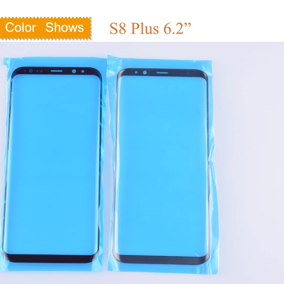 S8 Plus 10 шт./лот для Samsung Galaxy S8 g950 G950F S8 Plus G955F сенсорный экран передняя стеклянная панель внешняя стеклянная линза - Цвет: S8 Plus