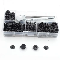 50 sets 12 5 mm buttons spring clasp black snaps rivets clothing accessories metal buttons metal snaps t8 t5 t3