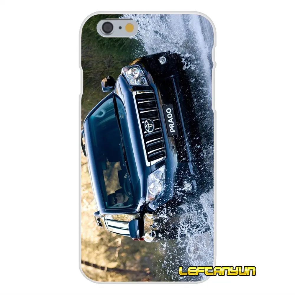 Аксессуары чехлы для телефонов роскошный популярный автомобиль toyota PRADO iPhone X 4 4S 5
