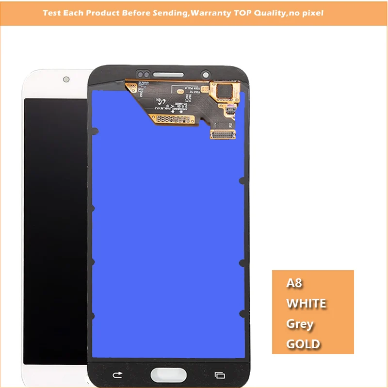 5,7 ''Супер amoled ЖК-дисплей для samsung Galaxy A8 A8000 A800 A800F ЖК-панель сенсорный экран дигитайзер полная сборка