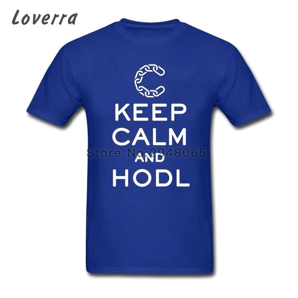 Keep Calm and hodl человек T Рубашки для мальчиков с круглым вырезом oversize короткий рукав