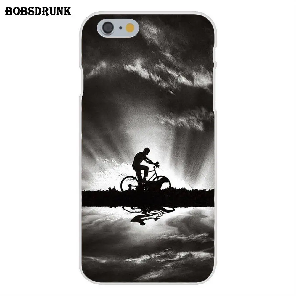 as picture EJGROUP Мягкий Силиконовый ТПУ прозрачный крутой лучший чехол для iPhone 4 4S 5 5C SE 6 6 S 7 8 Plus X велосипедный велосипед Велоспорт - Цвет: as picture