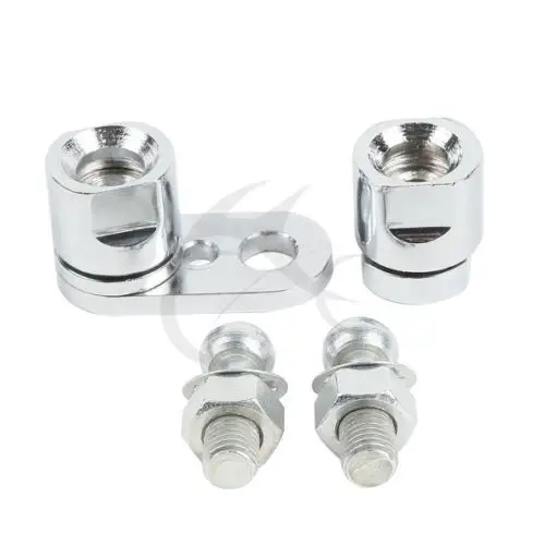 Хромированный поворотный сигнал комплект с креплением для Harley Softail Fatboy Street Bob FLSTFB