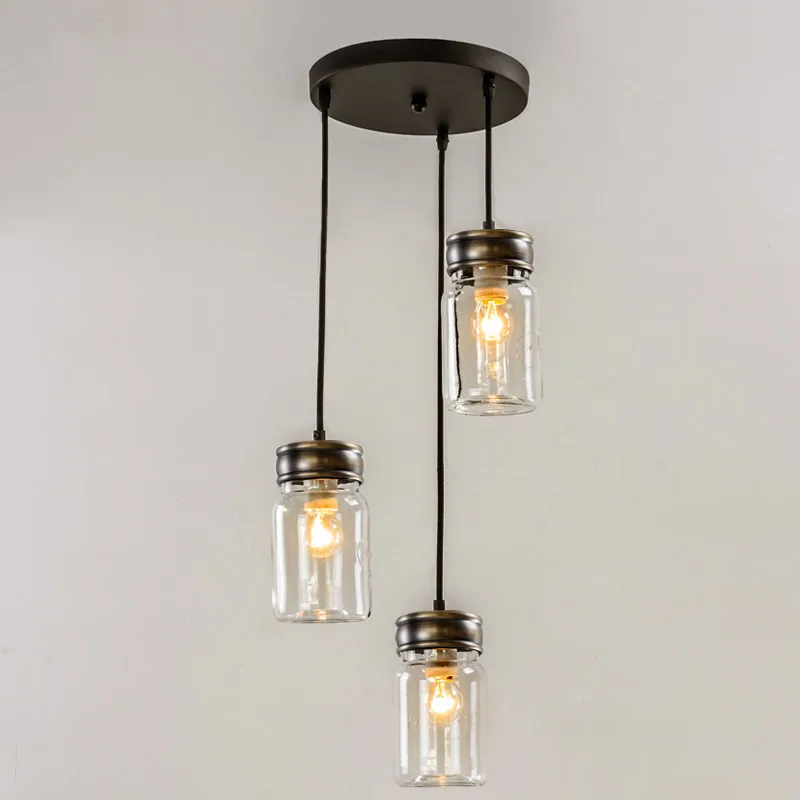 Креативная простая стеклянная банка сделай сам украшение для столовой Подвесная
