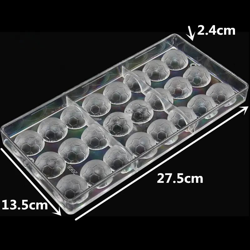 Футбольные Формы для конфет поликарбонатные формы шоколада лотки ПК форма