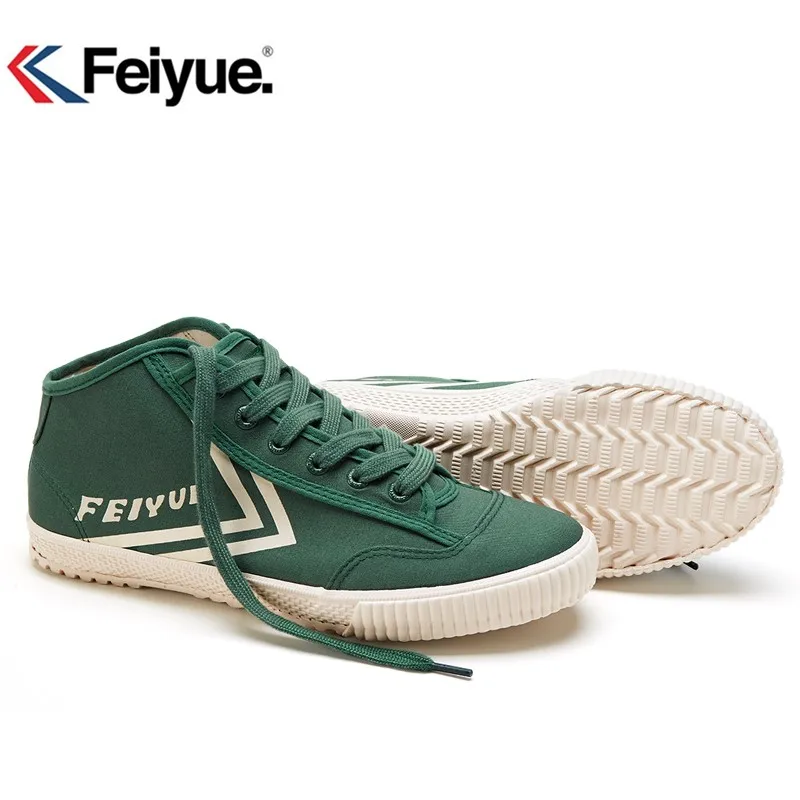 Feiyue/Мужская и женская обувь; оригинальная Классическая рыцарская обувь; Черная парусиновая резиновая обувь на шнуровке; кроссовки