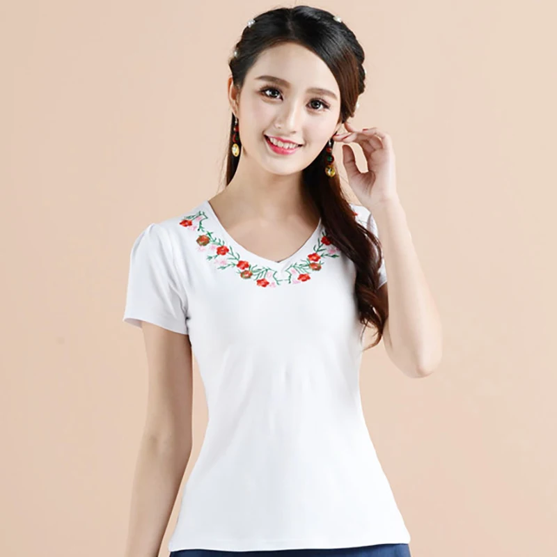 Camisa Feminina Топы Футболка в винтажном стиле Сезон лето футболка для женщин Большие