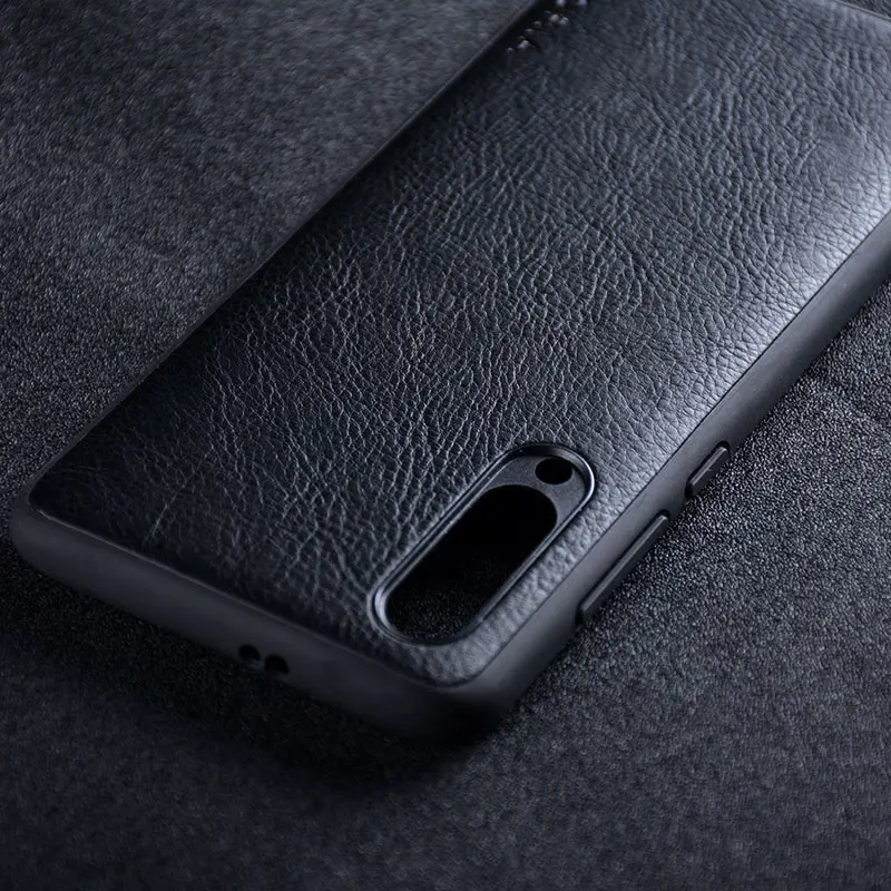 Чехол для xiaomi mi 9 mi9 se роскошный кожаный Винтажный чехол с узором Личи Жесткий