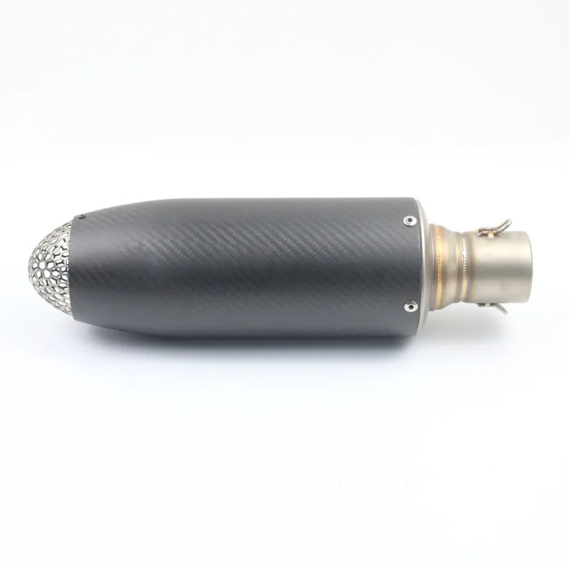 

Universal 51MM Motorcycle Exhaust Muffler Pipe Bullet Style Large Displacement Carbon Fiber Exhaust Pipe AK006