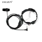 Гибкий горловой микрофон, скрытая Акустическая трубка, наушники для Yaesu Vertex VX-3R 5R FT50R 60R 210A, двухстороннее радио