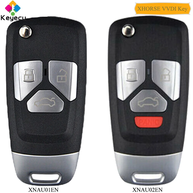 Пульт дистанционного управления KEYECU XHORSE для Audi Style VVDI универсальный пульт с 3/ 4