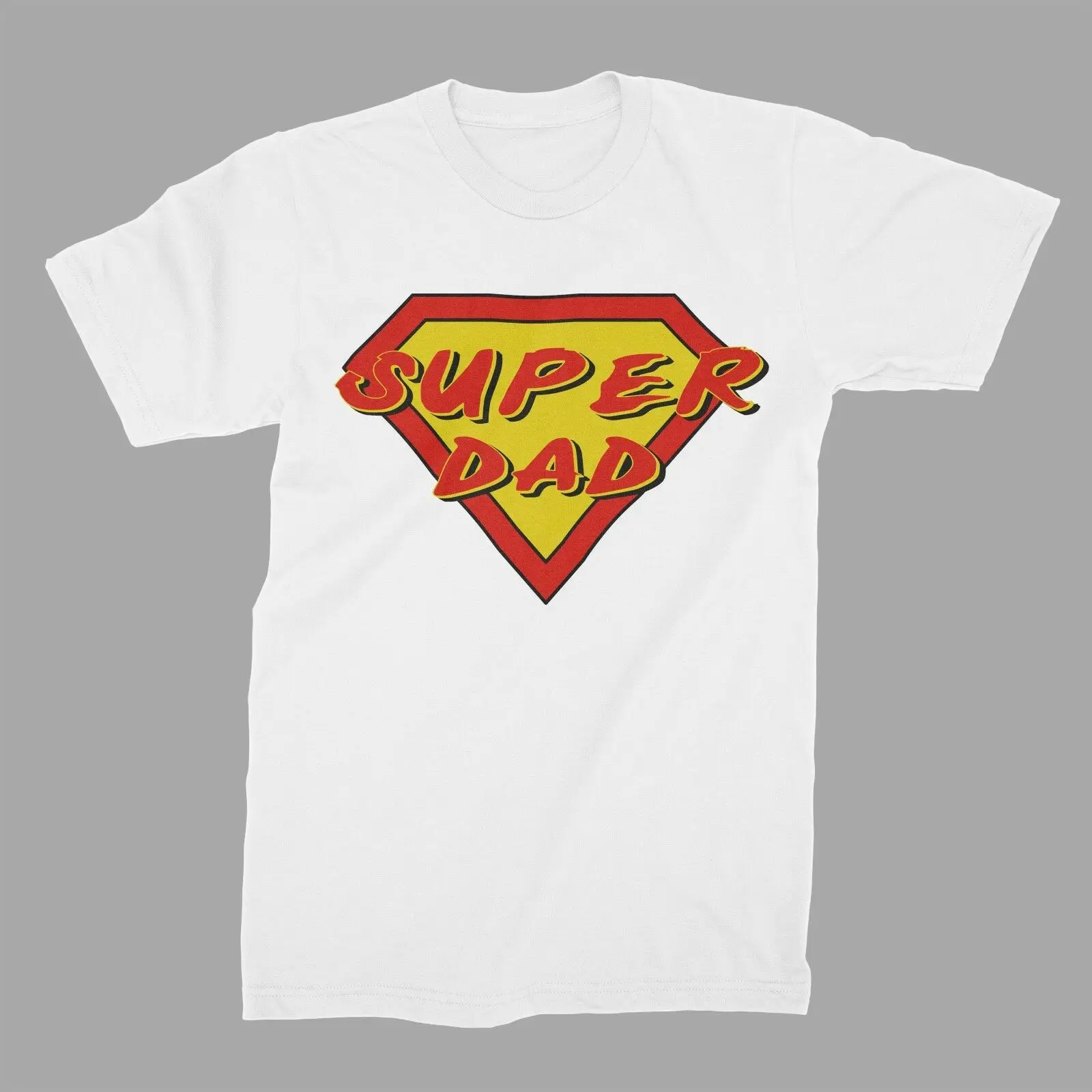 

100% Cotton Super Dad Father`s Day ,Birthday Funny Men T-shirt Joke Present