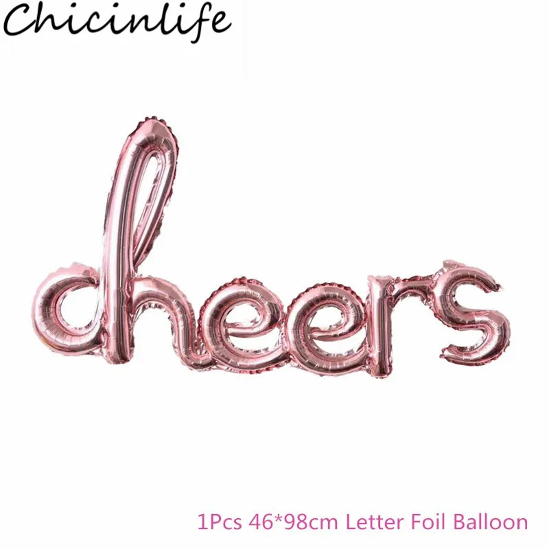 Chicinlife 1 шт. воздушный шар из фольги с надписью Cheers для девичника вечеринки свадьбы
