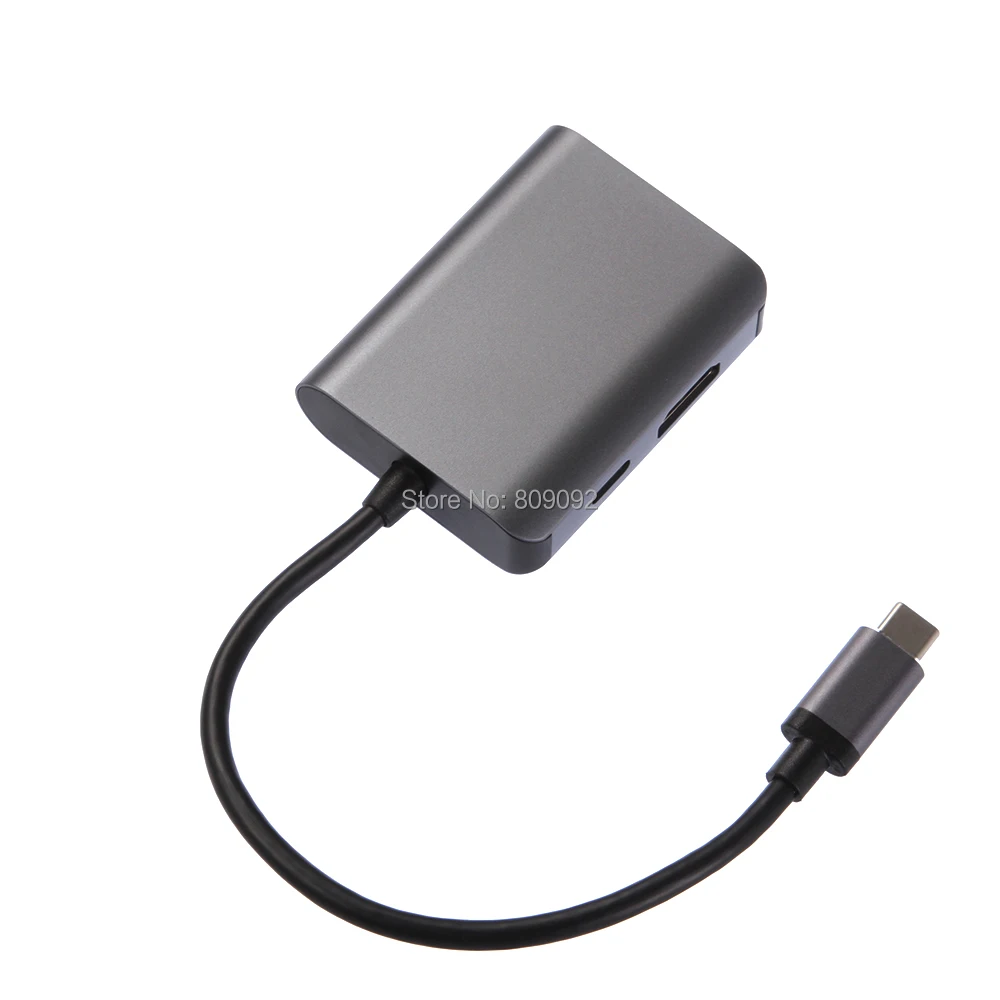 Многофункциональный USB 3 1 Тип C к HDMI/VGA/USB в адаптер донгл док станция видео