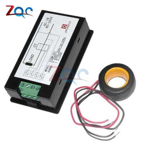 AC 80 V-260 V 100A 20A ЖК-дисплей Цифровой вольтметр тока Амперметр ваттметр питание энергия мультиметр тестер метр монитор