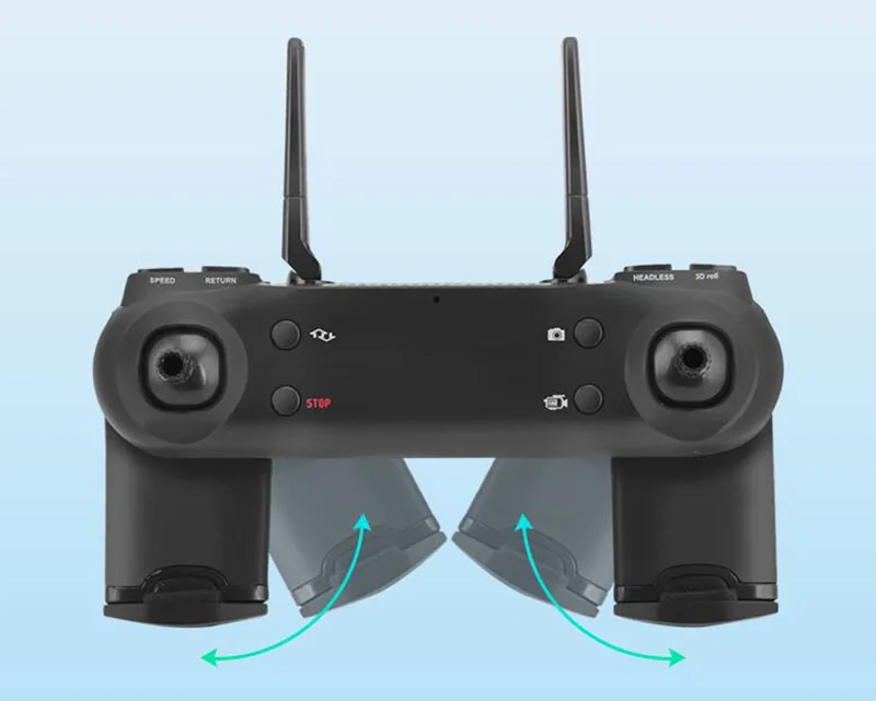 Teeggi SG701 WiFi FPV RC селфи Дрон с двойной камерой 720P HD 2,4 ГГц складной Квадрокоптер Дрон Вертолет VS Visuo XS809HW SG700
