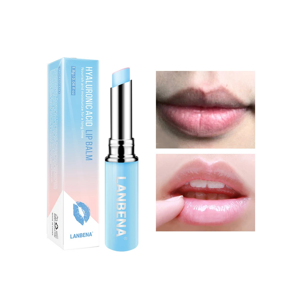 Hyaluronic Acid LANBENA увлажняющий бальзам для губ с гиалуроновой кислотой розовый питательный бальзам для губ Хамелеон для удаления линий губ губная помада Макияж Уход за кожей - Цвет: Hyaluronic Acid