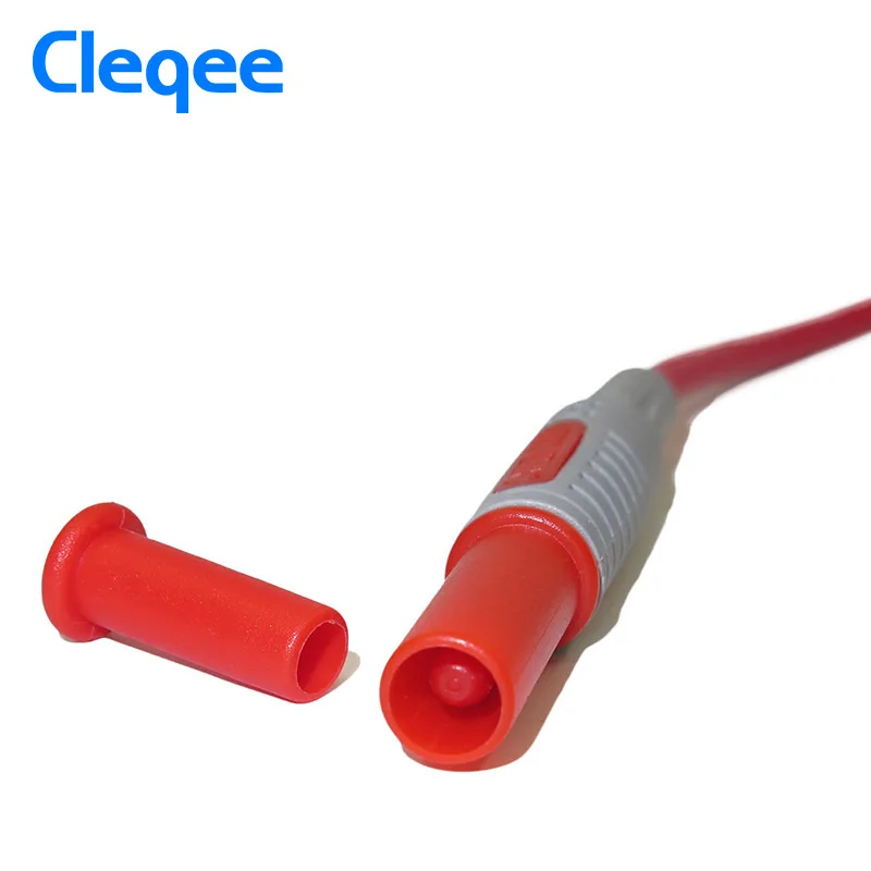 Cleqee P1033 мультиметр Тестовый Кабель впрыска литая 4 мм Банановая вилка тестовая