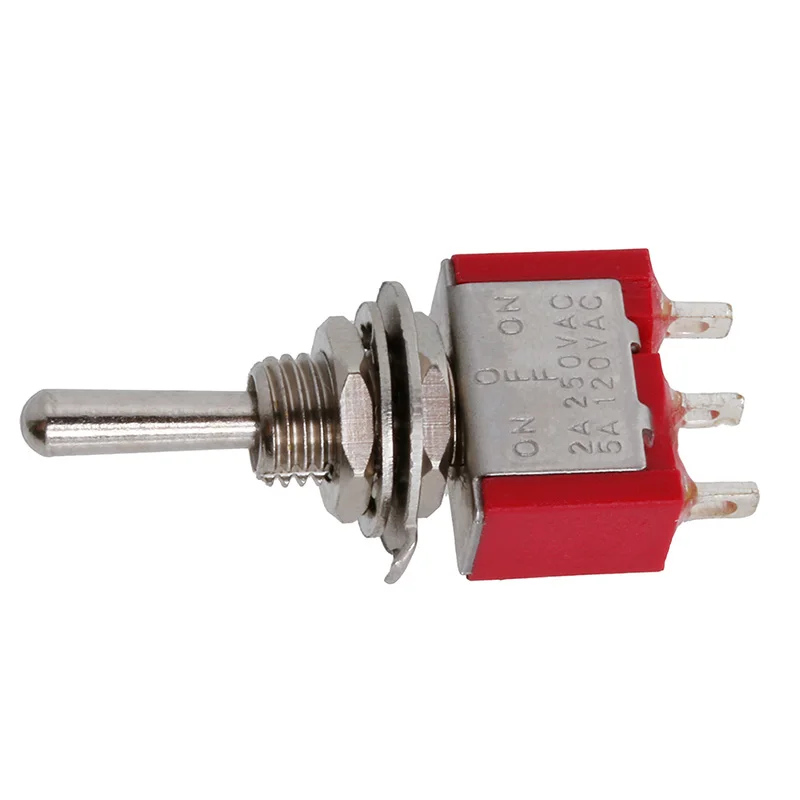SPDT MTS 103 Красный 3 Контактный ВКЛ ВЫКЛ мини позиционный тумблер AC250V 2A 120V 5A L15|switch