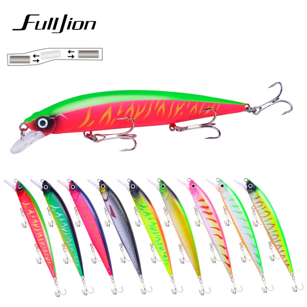 Fulljion искусственная жесткая приманка гольян Рыбная вобблер Swimbaits топвотер