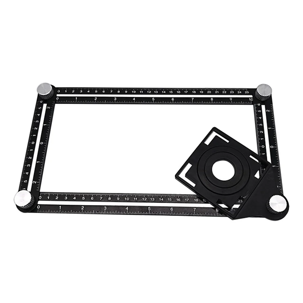 

Multi Template 6-Sided Angle Measuring Ruler Folding Rulers Tool with Tile Positioning Aperture Ruler Woodworking Gauges Tool