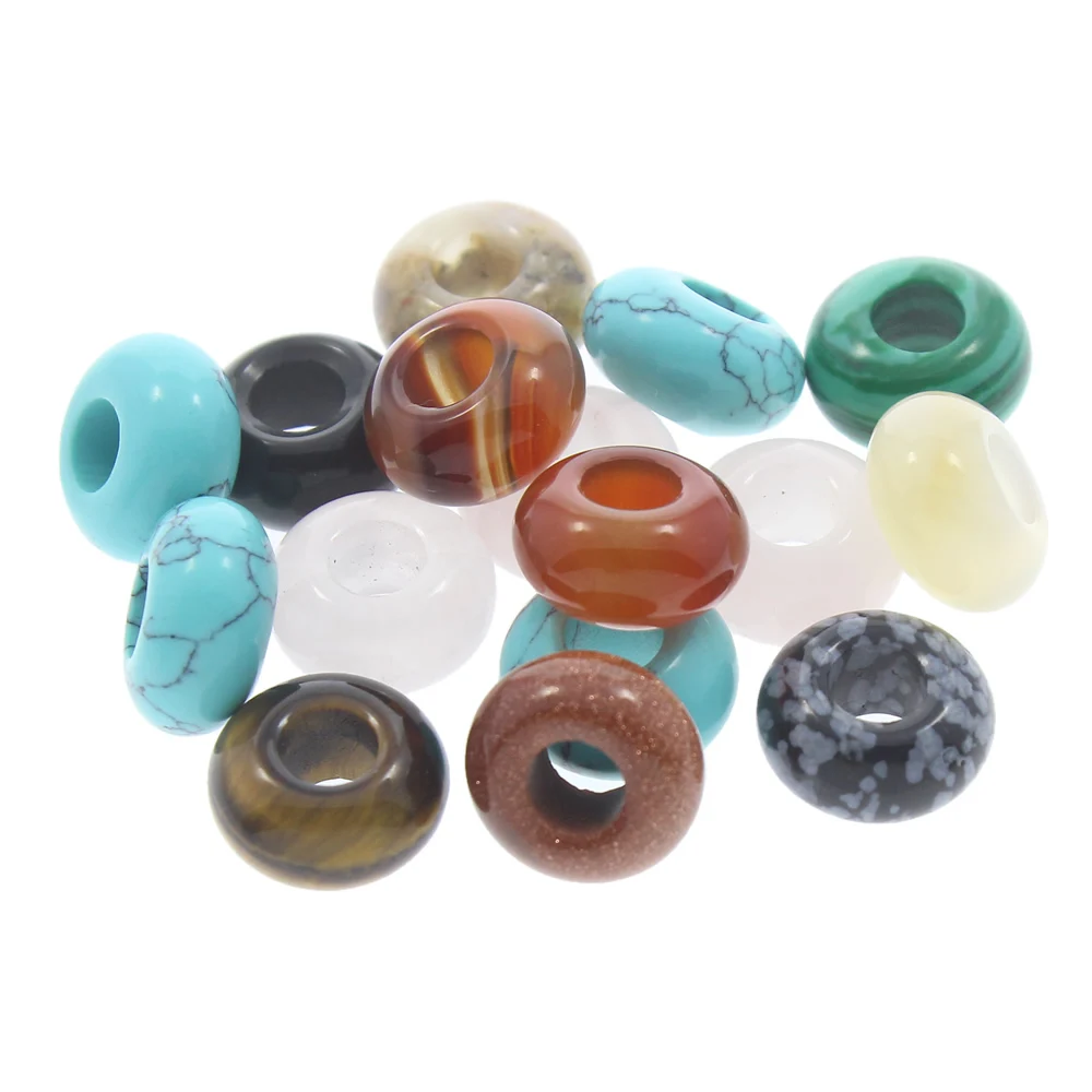 Бусины из драгоценного камня 14x7 5 мм|natural design|large hole beadsgem stone beads |