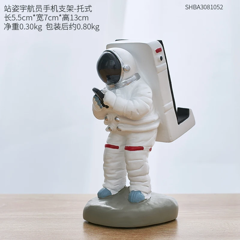 Креативная подставка-держатель для мобильного телефона, полимерный астронавт, украшение для дома, офисный стол, Практичный Настольный держатель, аксессуары для телефона - Цвет: F