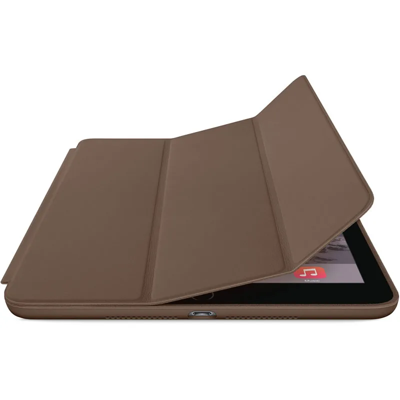U для iPad Air 2 кожаный чехол-крышка тонкий след темно-коричневый Лидер продаж N0224