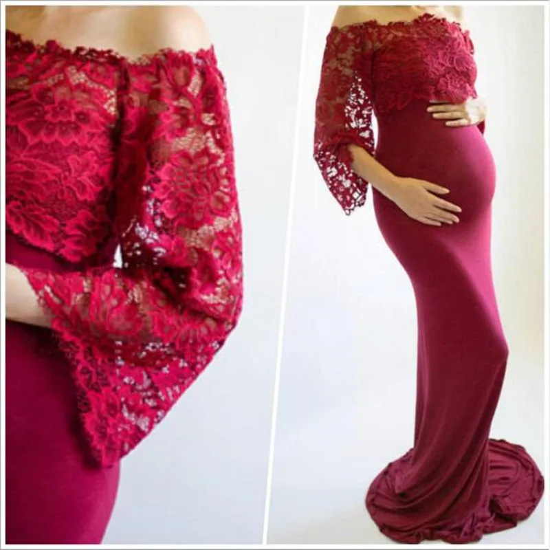 Необычный кружевной топ для беременных реквизит фотосессии платья женщин одежда
