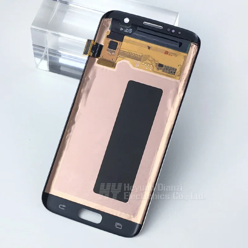 Сжигаемый в тени для SAMSUNG Galaxy S7 edge G935F G935A G935FD G935P ЖК-дисплей с кодирующий преобразователь сенсорного экрана в сборе