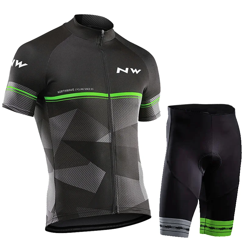 Лето NORTHWAVE команда Велоспорт Джерси быстросохнущая Ropa Ciclismo велосипед для мужчин одежда гель дышащий короткий комбинезон наборы - Цвет: 18