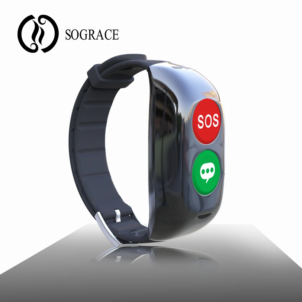 Sograce смарт-браслет 2018 SOS Gps сердечного ритма крови Давление Smart активности браслет