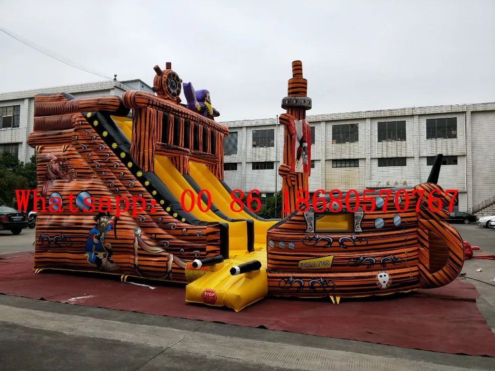 (China Guangzhou) Factory direct inflatable slide / castle trampoline pool /Inflatable pirate ship YLY-052 | Спорт и развлечения