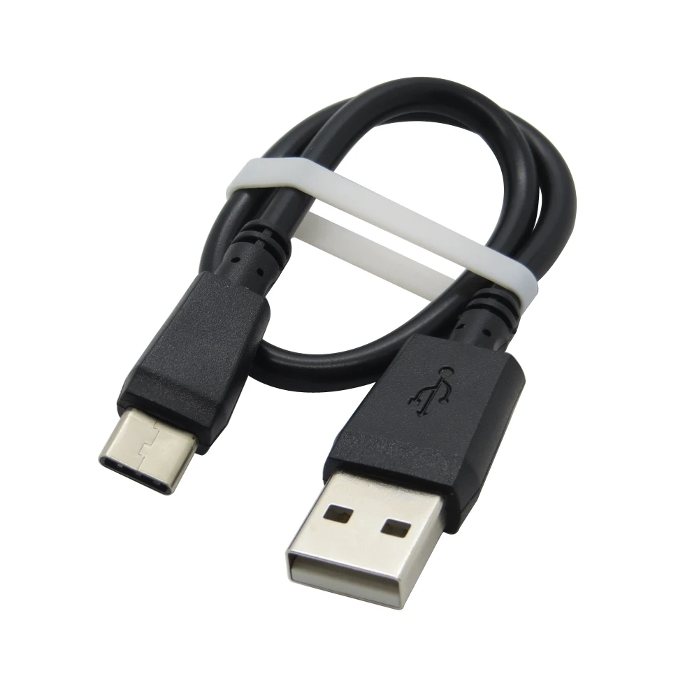 Черный и белый 25 см короткий кабель типа C для передачи данных USB 3 1 зарядный