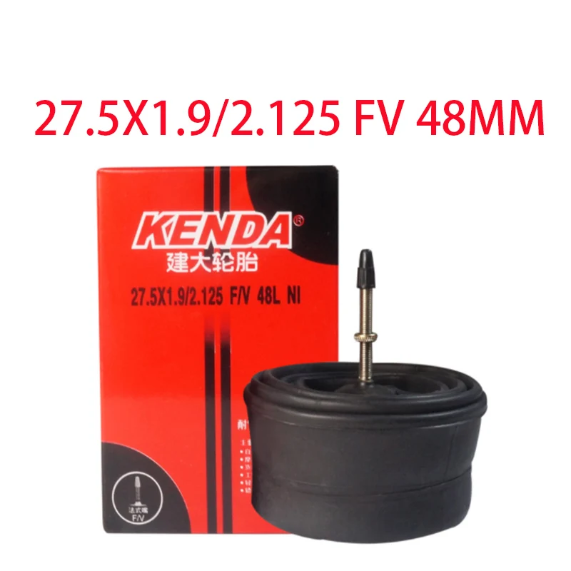 2PC27.5X1.92.125FV48 2 шт., внутренняя труба для горного велосипеда MTB, шины для горного велосипеда, бутиловая резиновая велосипедная трубка, шины 24/26/27,5/29/700c, клапан Presta Schrader - Цвет: 2PC27.5X1.92.125FV48