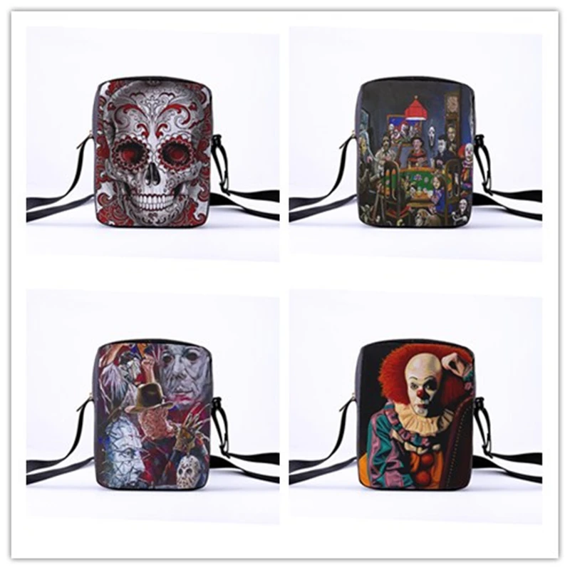 Женские холщовые сумки мессенджеры croale повседневные мини через плечо с принтом