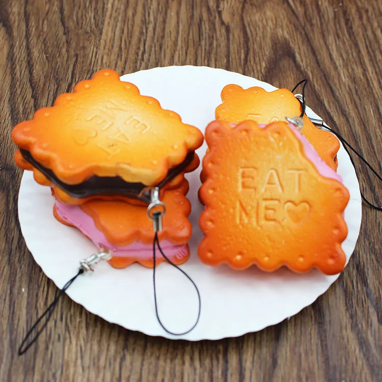 30pc Sandwich Biscuits Eat Me Soft Toys High Simulation Food Collectibles Bread Toy Bakery Shop Decoration Photography Prop | Игрушки и